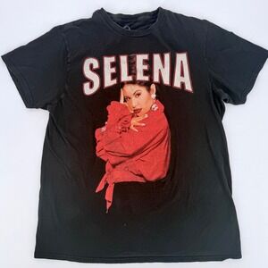 Official Selena Quintanilla Graphic T-Shirt Black‎ Medium 90s Music Tee